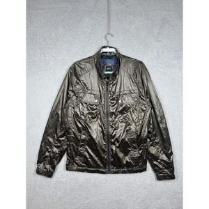 Hugo Boss Jacket Mens 46R Brown Carnos Full Zip Lightweight Pockets‎